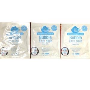 Korean Bundle of BioMiracle Skin Therapy Hyaluronic Acid Bubble Face Mask.